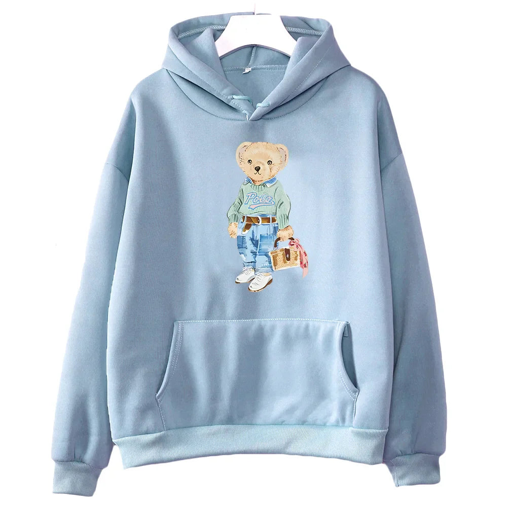Stilla | Bamse Mønster Sweatshirt til Damer