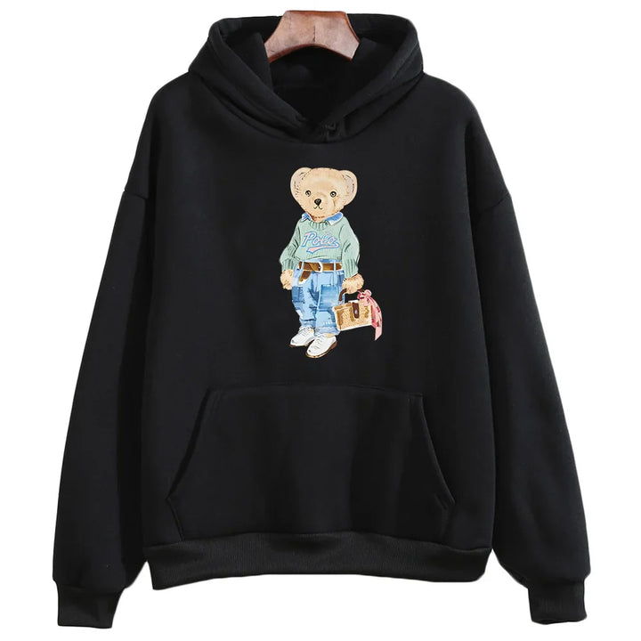Stilla | Bamse Mønster Sweatshirt til Damer