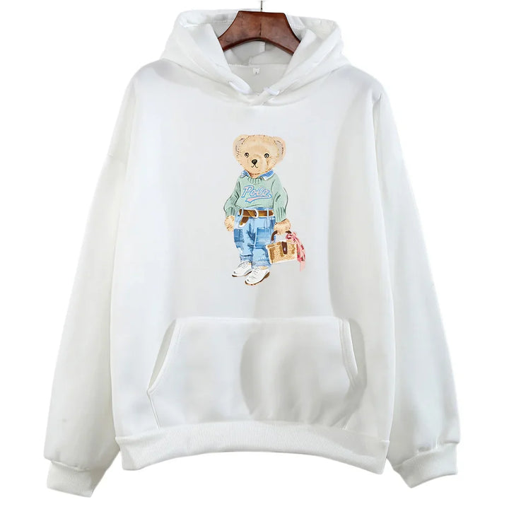 Stilla | Bamse Mønster Sweatshirt til Damer