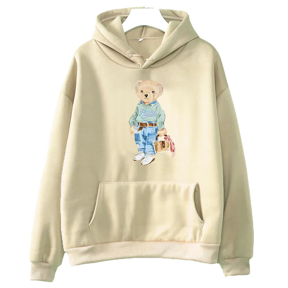 Stilla | Bamse Mønster Sweatshirt til Damer