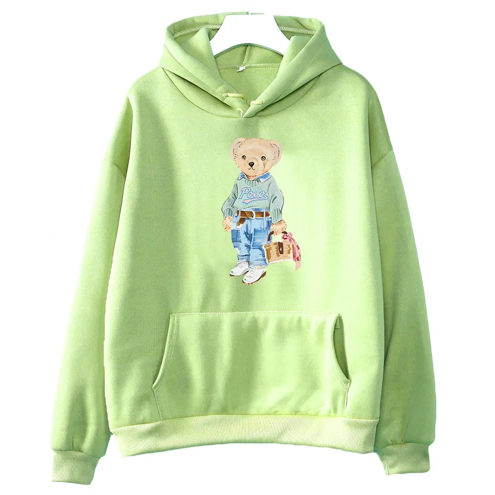 Stilla | Bamse Mønster Sweatshirt til Damer