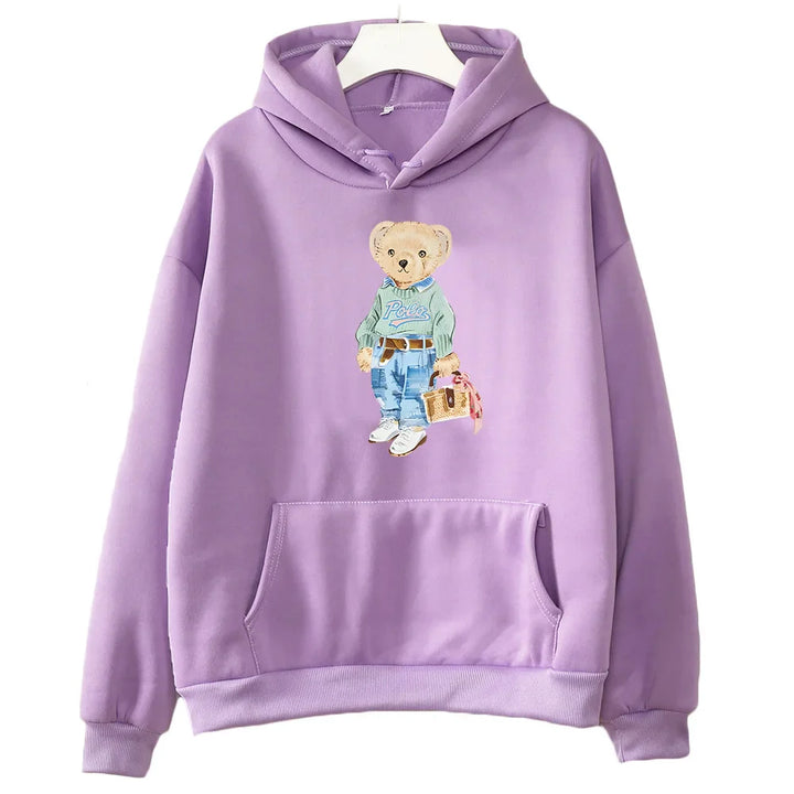 Stilla | Bamse Mønster Sweatshirt til Damer