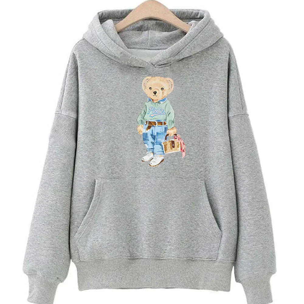 Stilla | Bamse Mønster Sweatshirt til Damer