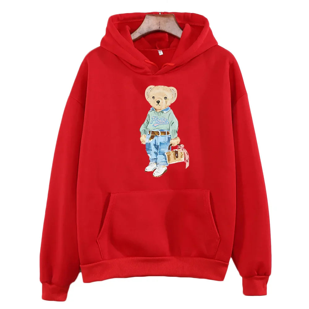Stilla | Bamse Mønster Sweatshirt til Damer