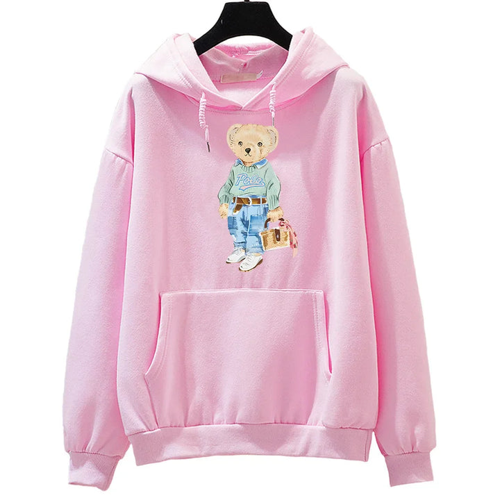 Stilla | Bamse Mønster Sweatshirt til Damer