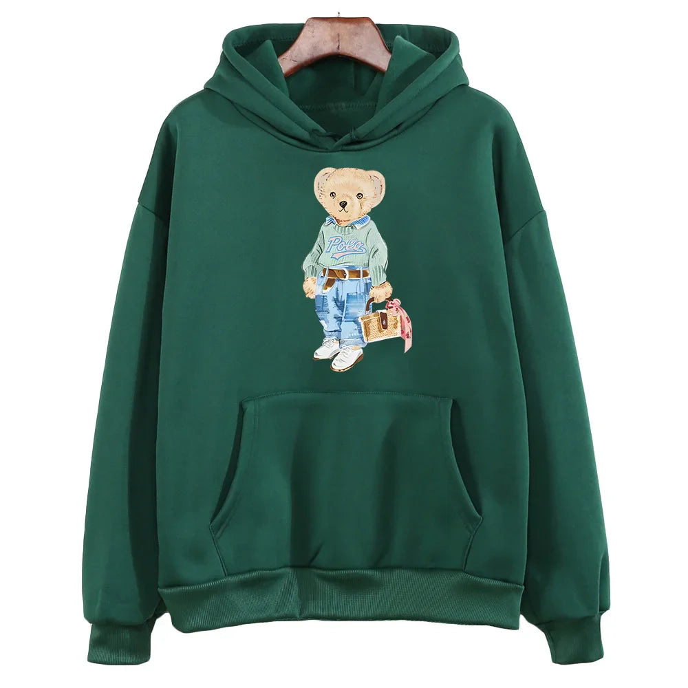 Stilla | Bamse Mønster Sweatshirt til Damer