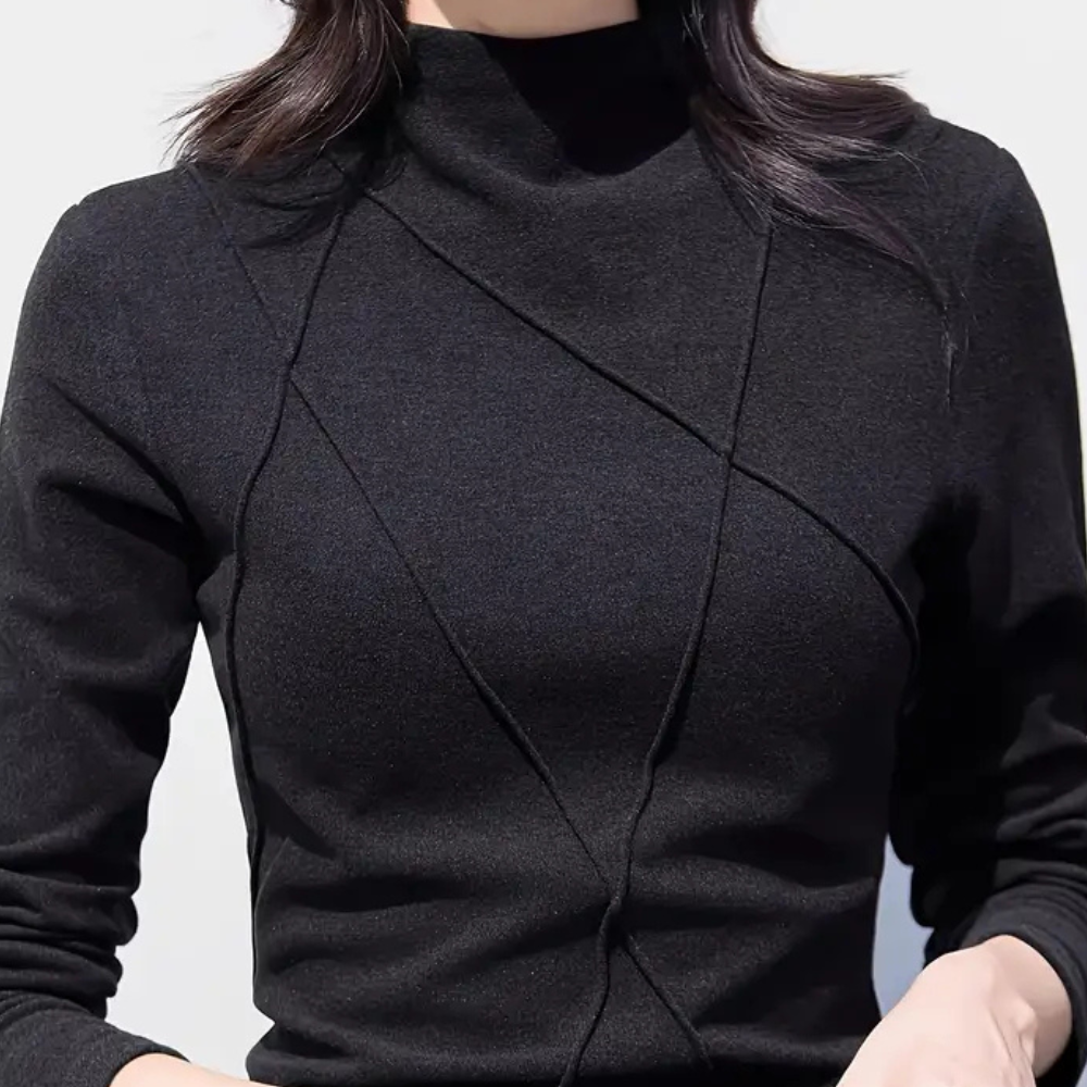 Stilla | Sofistikeret Halv Turtleneck Trøje til Damer