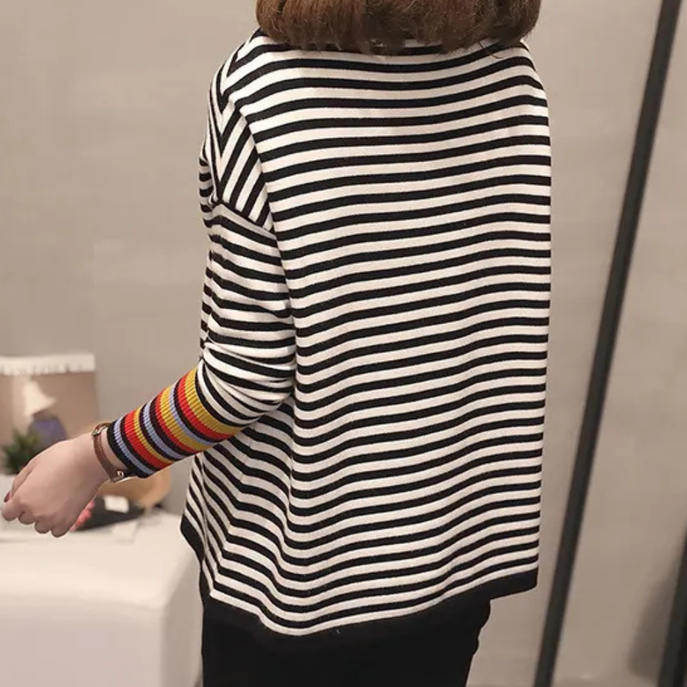 Stilla | Elegante Stribet Top til Kvinder