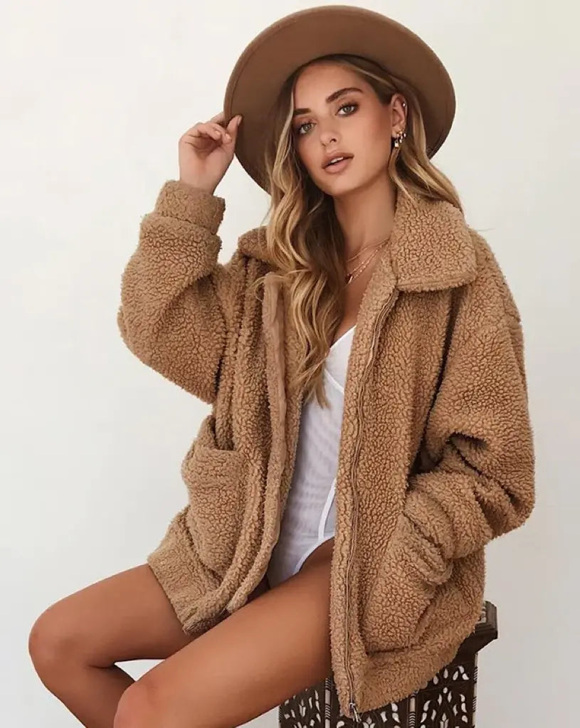 Stilla | Dame Teddy Fleecejakke Komfortabel og Trendy