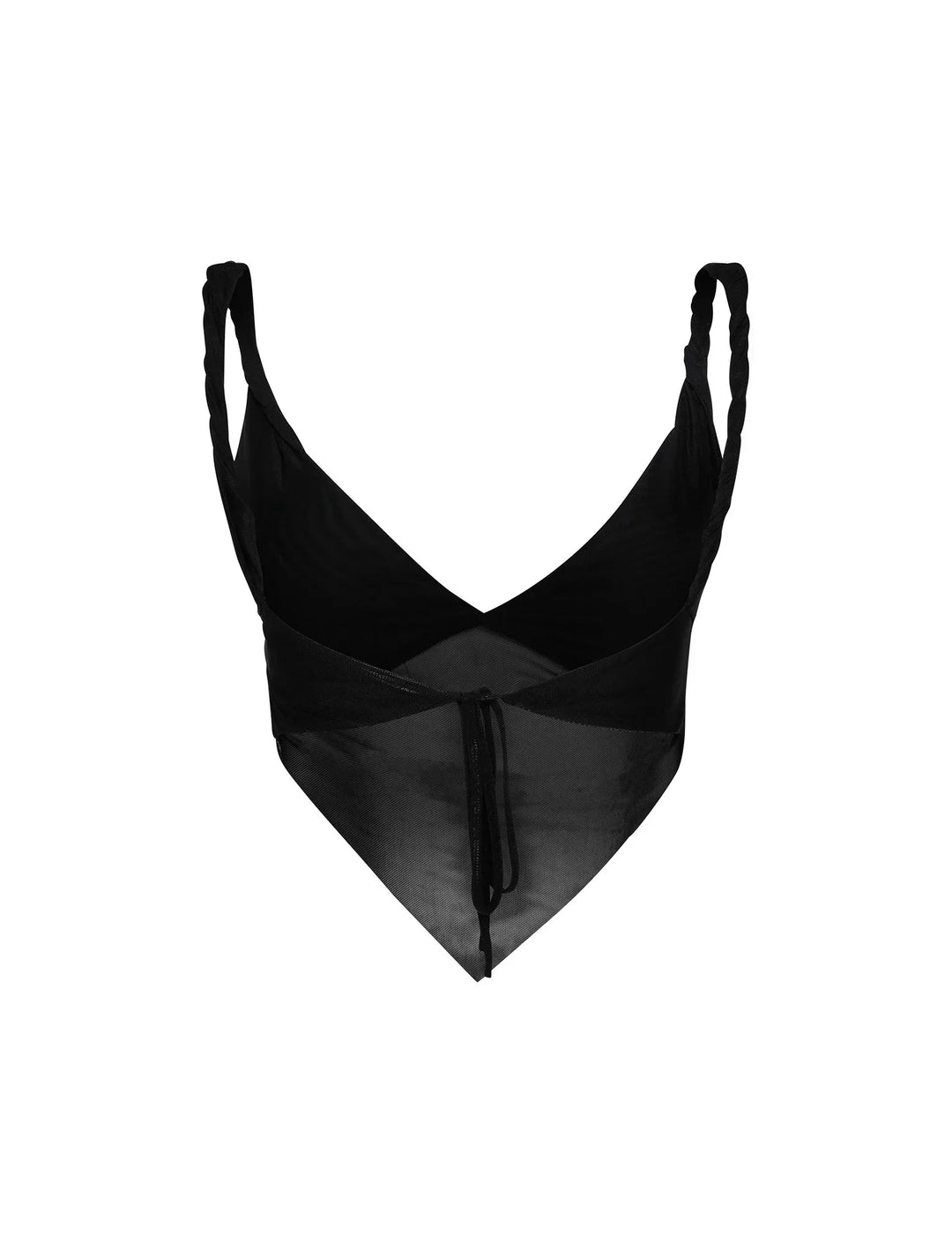 Stilla | Afslappet Sort Crop Top Med Nederdel