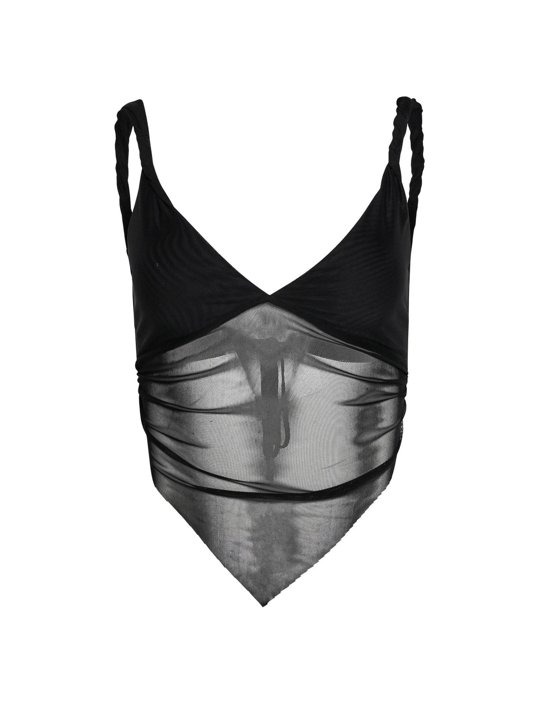 Stilla | Afslappet Sort Crop Top Med Nederdel