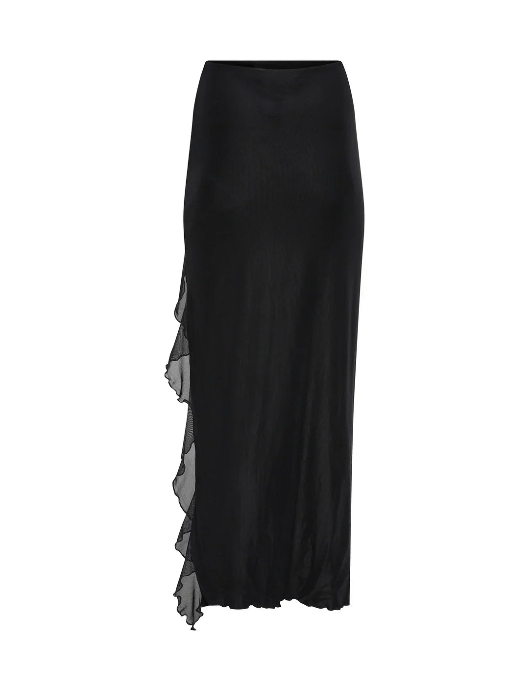 Stilla | Afslappet Sort Crop Top Med Nederdel