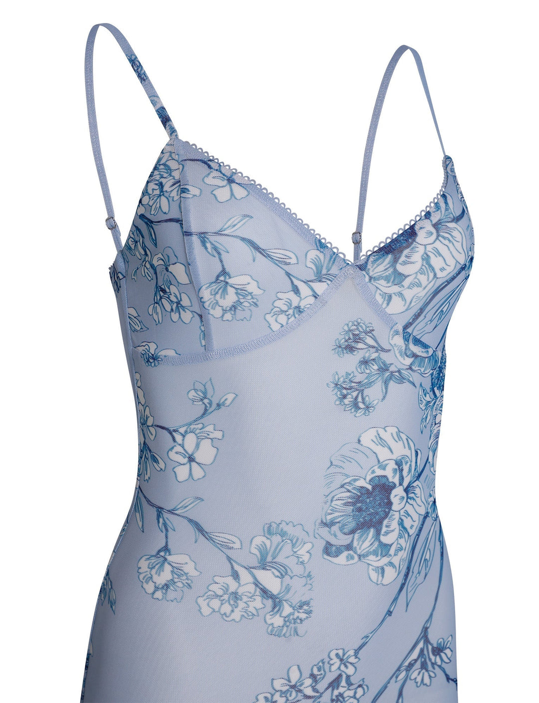 Stilla | Floral Blue Lace Dress