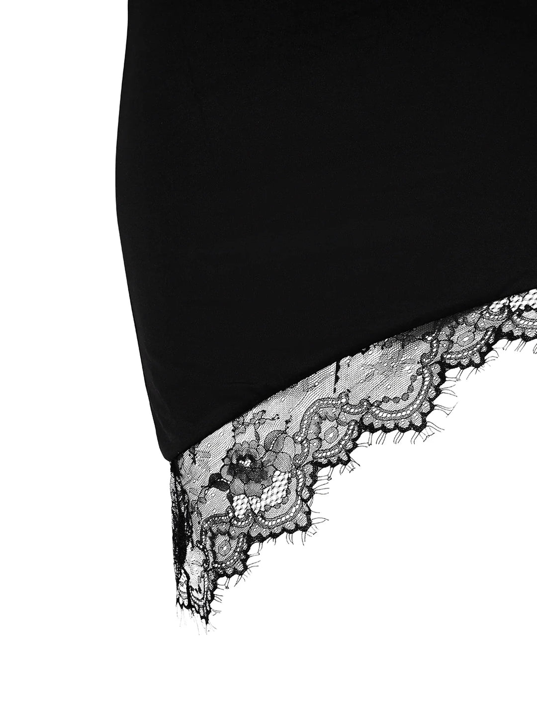 Stilla | Stilfuld Sort Crop Top Med Nederdel