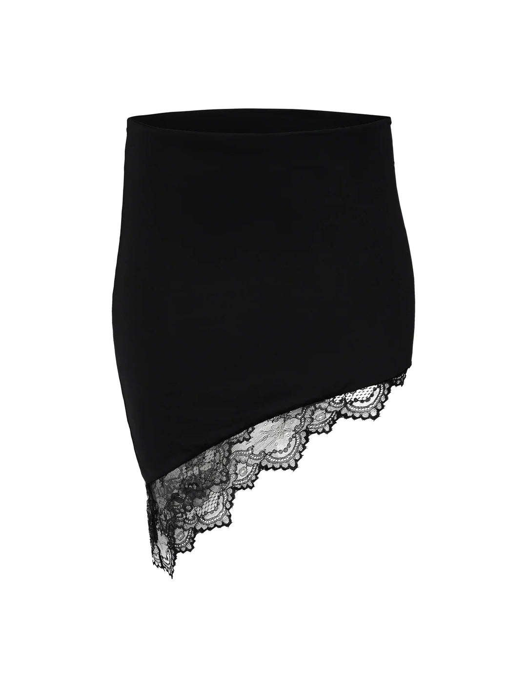 Stilla | Stilfuld Sort Crop Top Med Nederdel