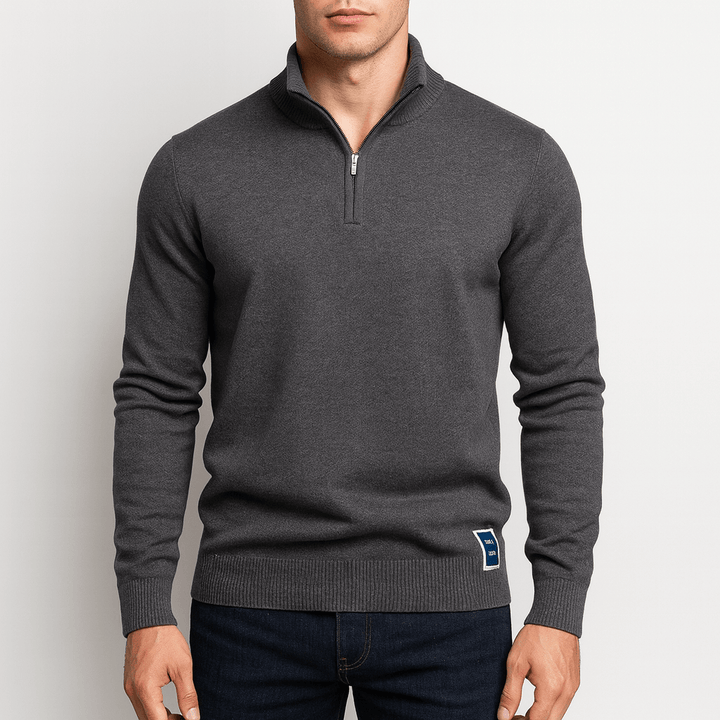 Stilla | Zip-Pullover med Stehkrave