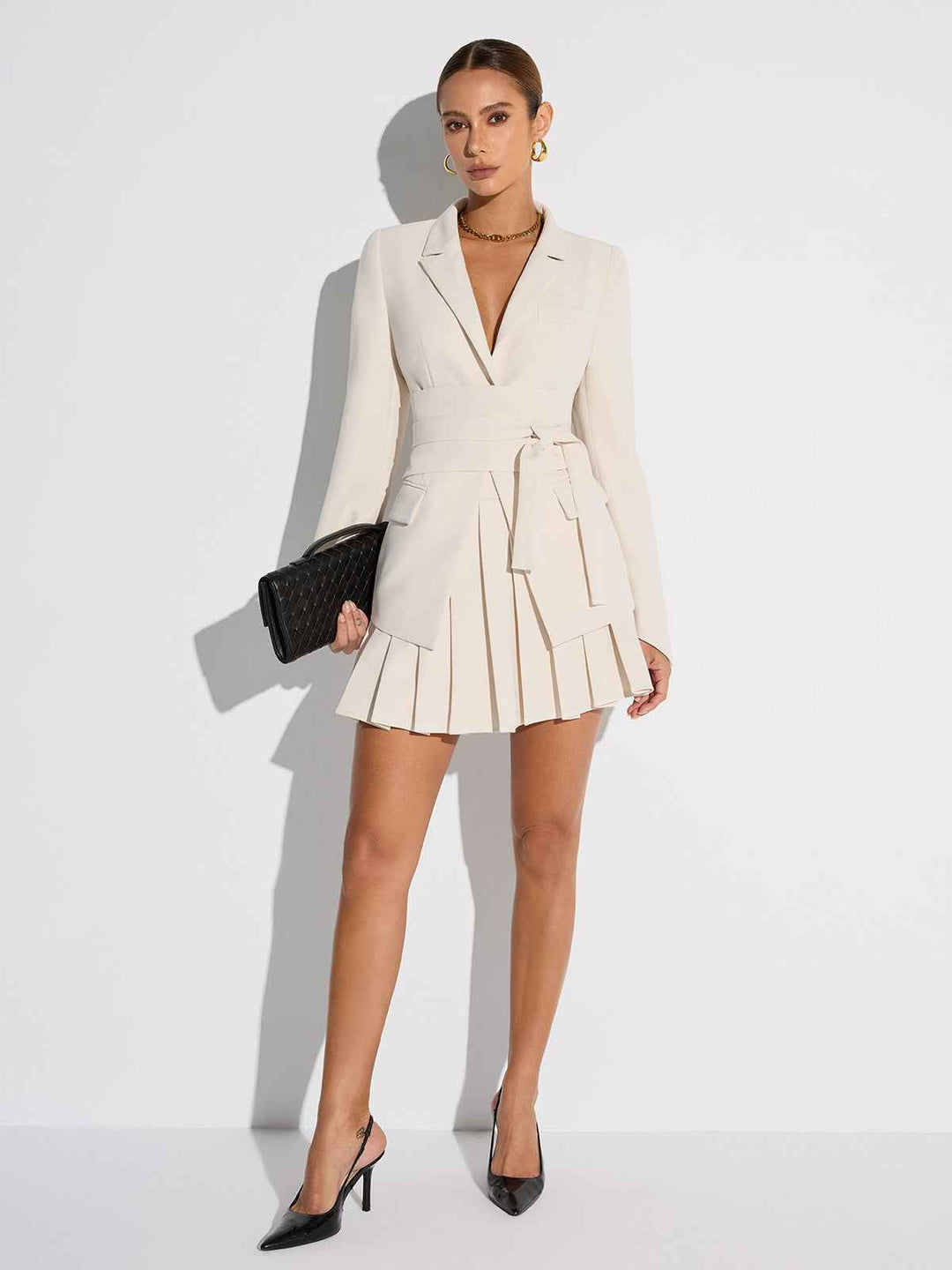 Stilla | Dobbelt Bred Blazer - Figurtilpasset Snit For En Smigrende Pasform