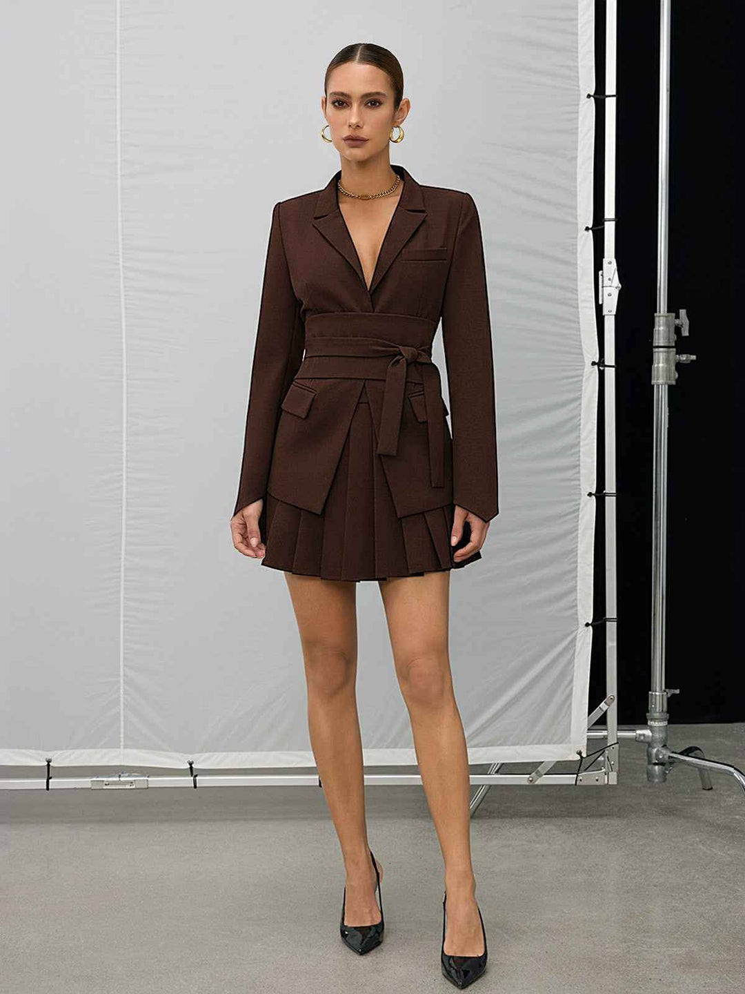 Stilla | Dobbelt Bred Blazer - Figurtilpasset Snit For En Smigrende Pasform
