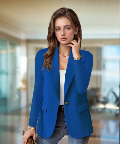 Stilla | Elegant Blazer Med Lange Ærmer Og Reverskrave Til Damer