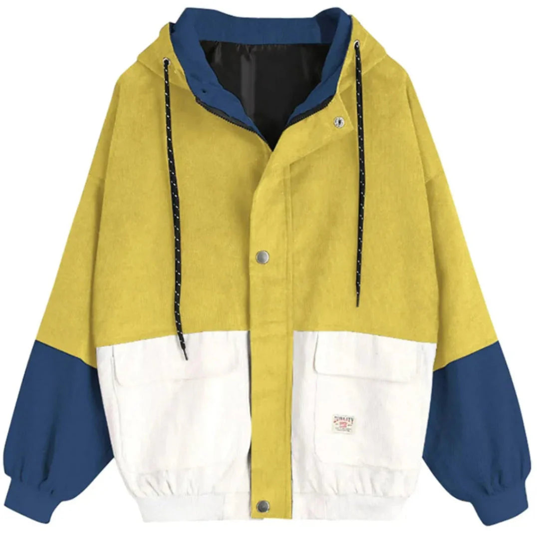 Stilla | Farve Corduroy Patchwork Jakke