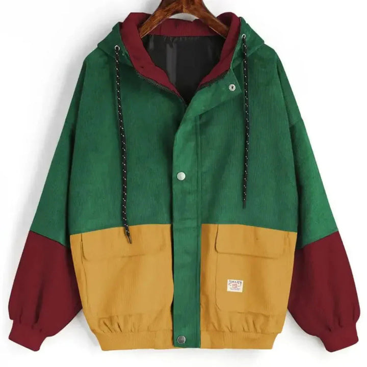 Stilla | Farve Corduroy Patchwork Jakke
