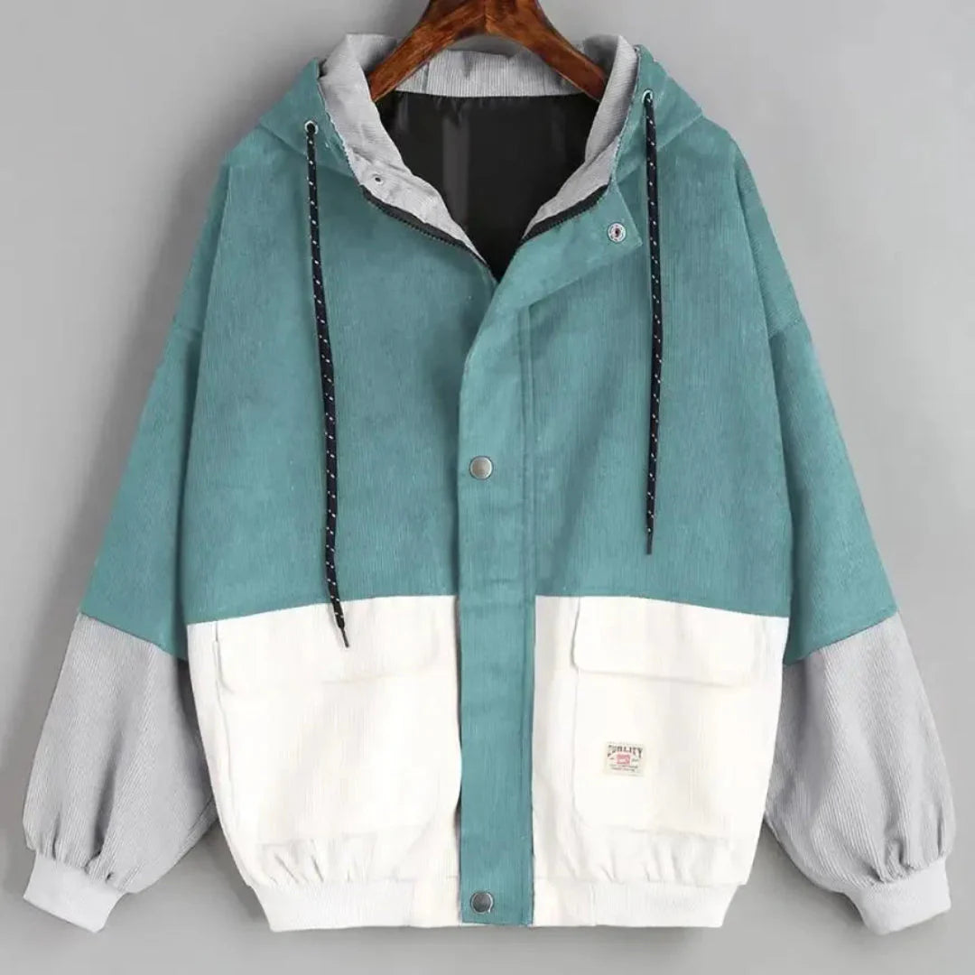 Stilla | Farve Corduroy Patchwork Jakke