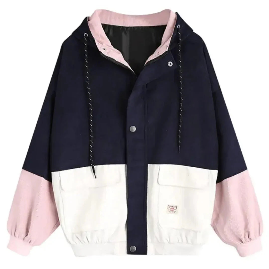 Stilla | Farve Corduroy Patchwork Jakke