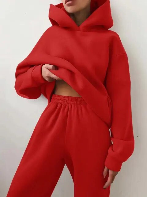 Stilla | Overdimensioneret Træningssæt Hoodie til Damer