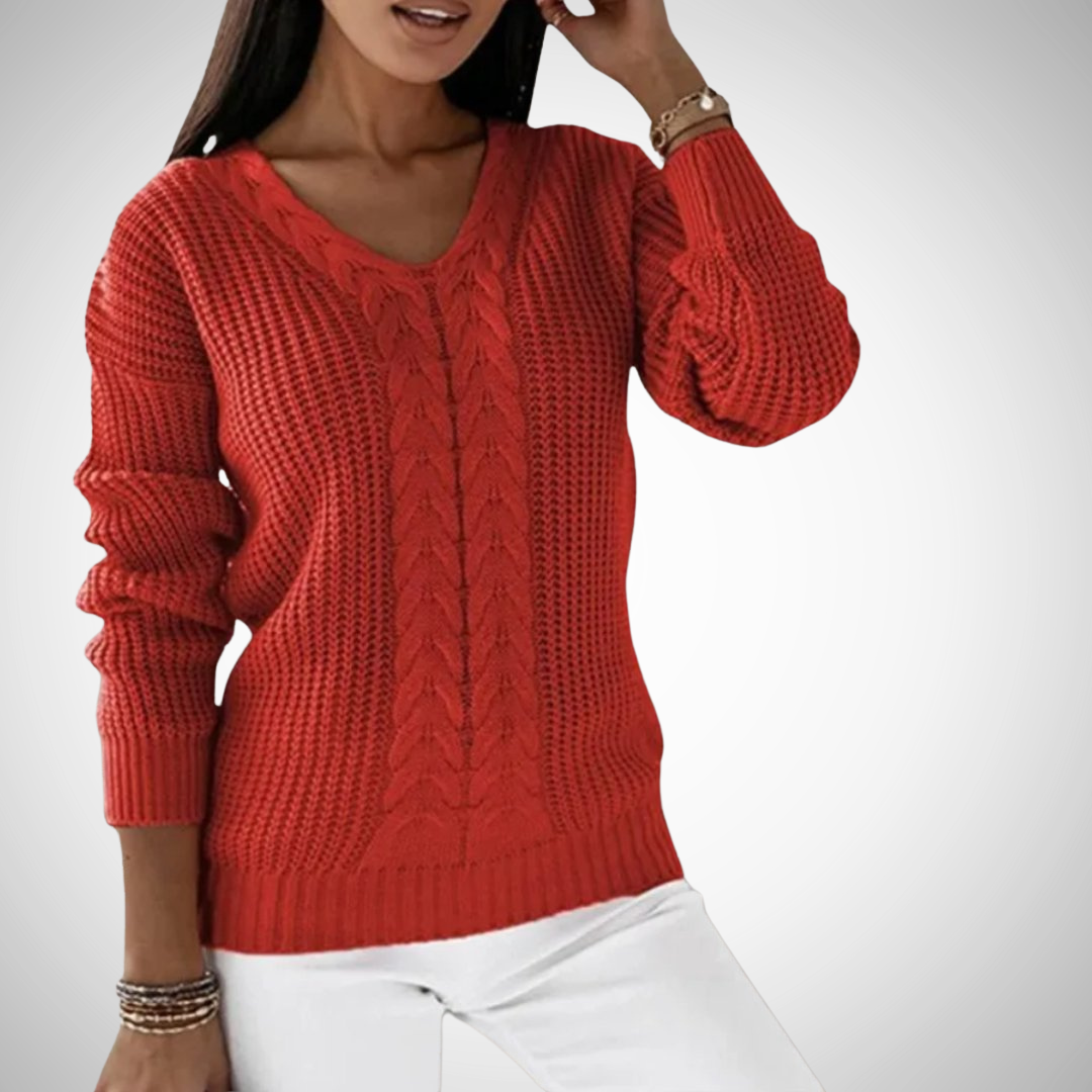 Stilla | V-udskæring Pullover i Moderne Stil