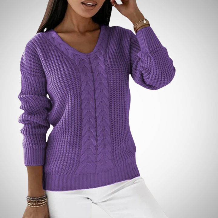 Stilla | V-udskæring Pullover i Moderne Stil
