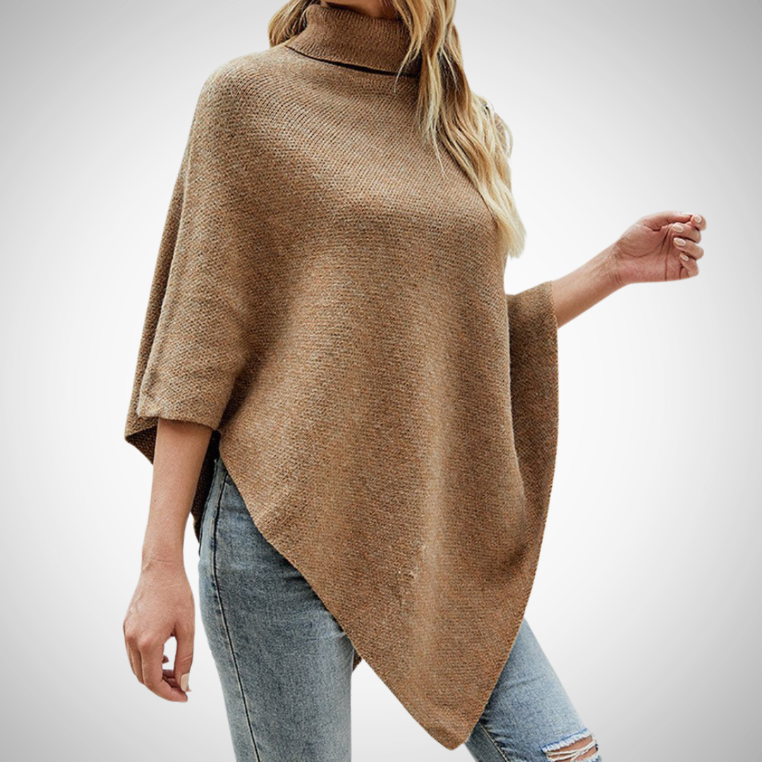Stilla | Knap Detalje Strik Poncho