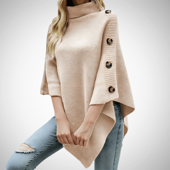 Stilla | Overdimensioneret Knap Poncho