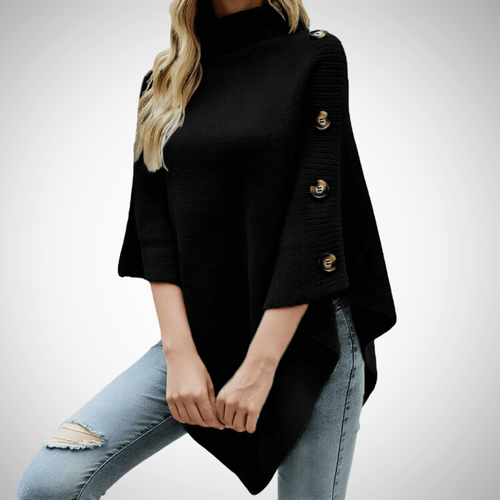 Stilla | Overdimensioneret Knap Poncho