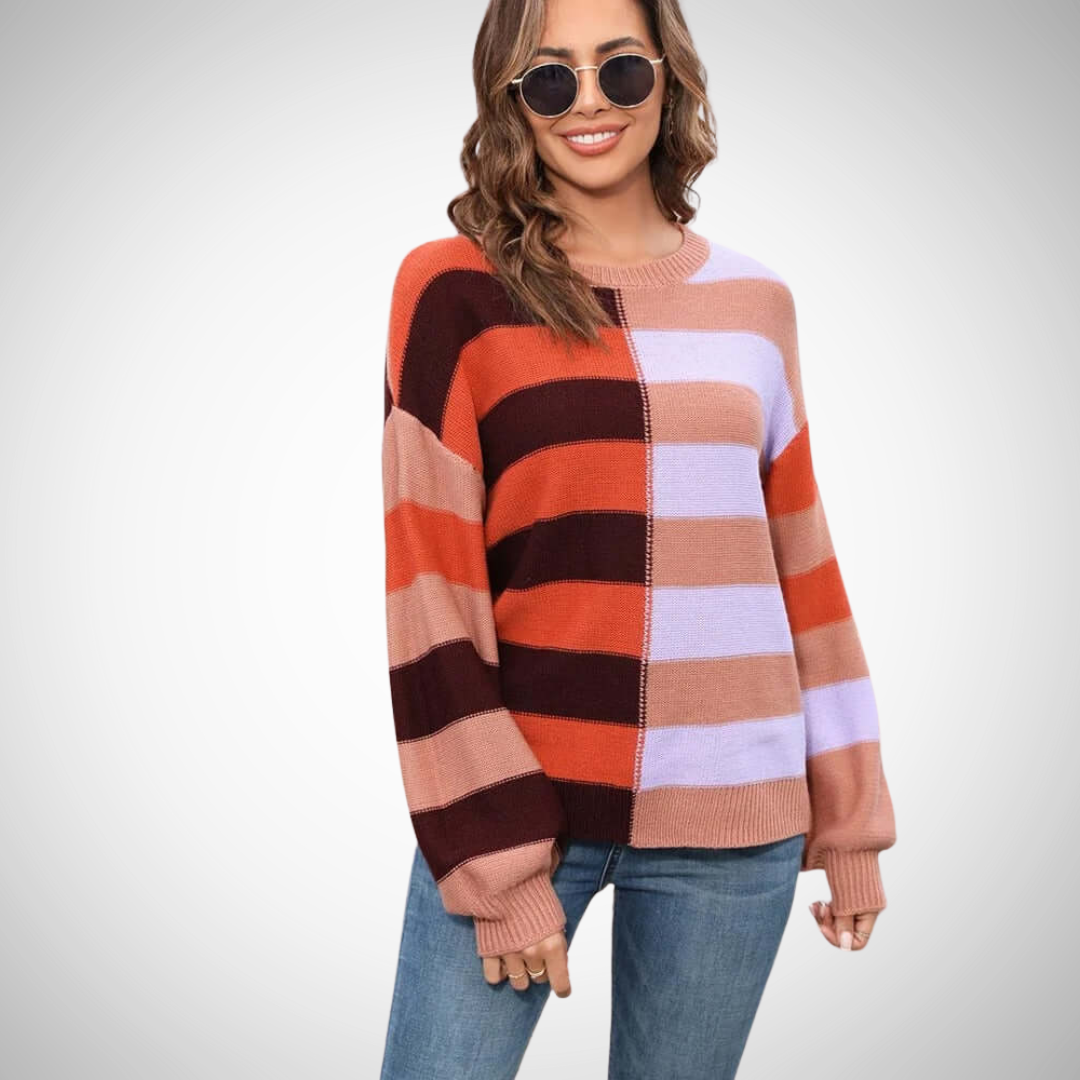 Stilla | Farverig efterårs sweater