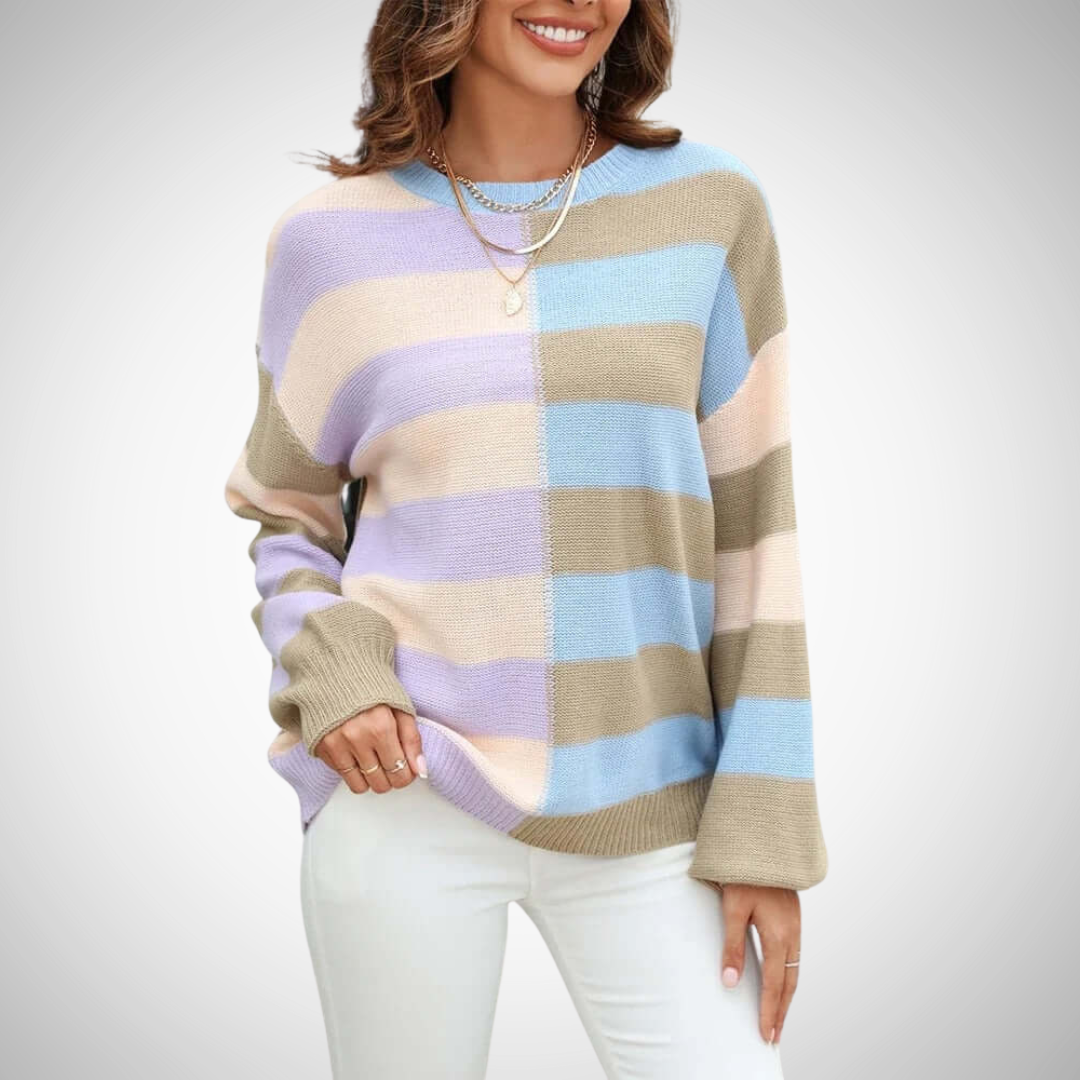 Stilla | Farverig efterårs sweater