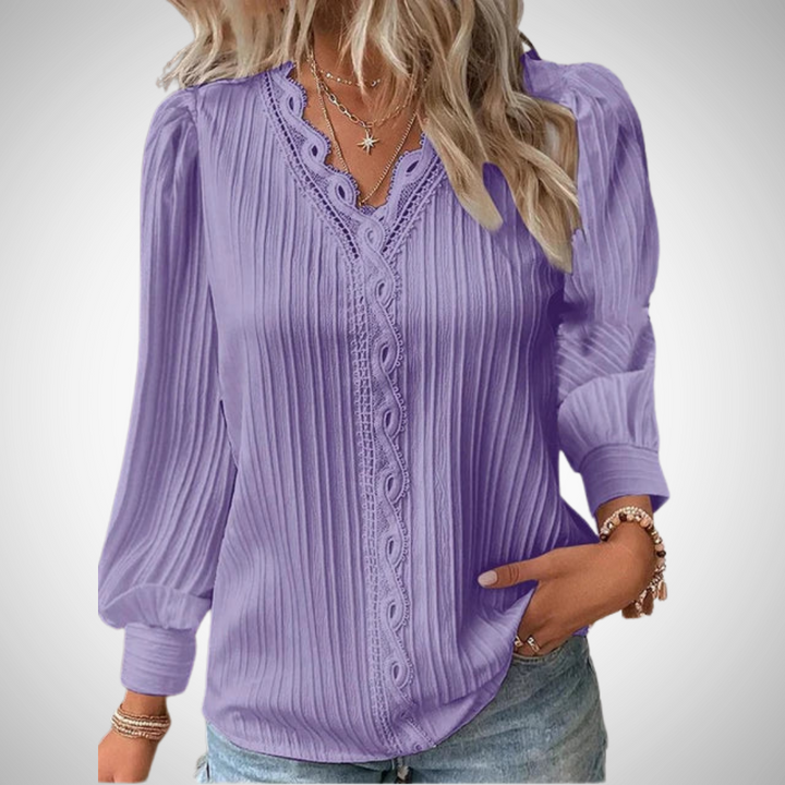 Stilla | Spids Faldbluse