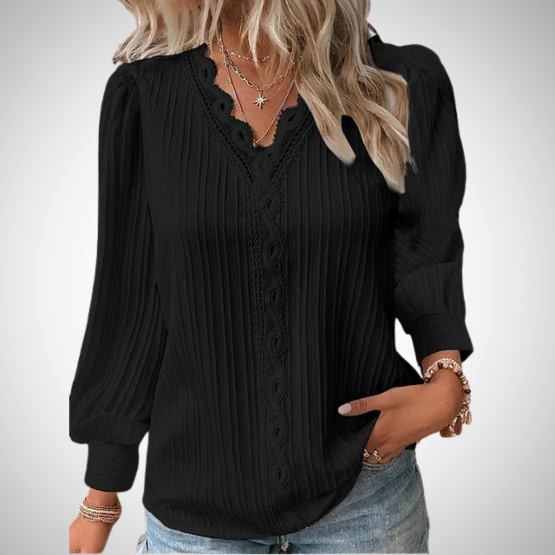 Stilla | Spids Faldbluse