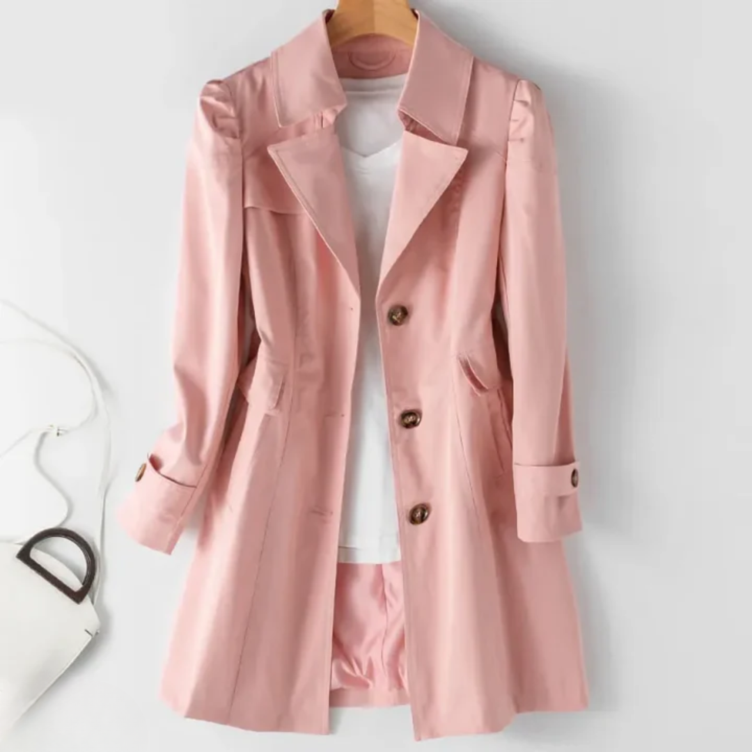 Stilla | Klassisk Trenchcoat Polyester Elegant, Tidløs