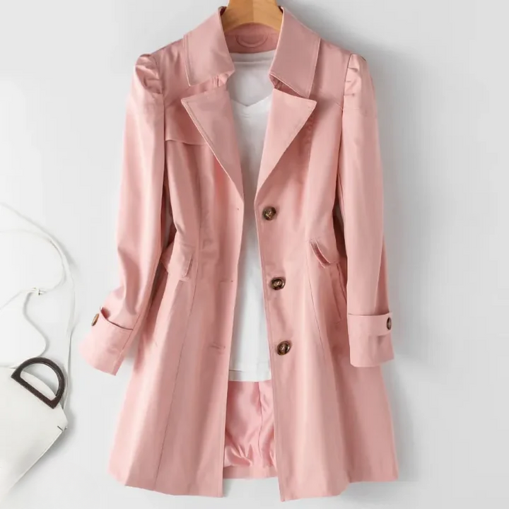 Stilla | Klassisk Trenchcoat Polyester Elegant, Tidløs