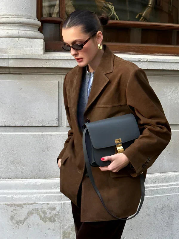 Stilla | Blazer i Ruskind
