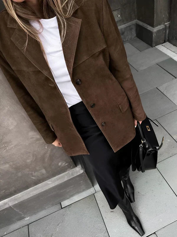 Stilla | Blazer i Ruskind