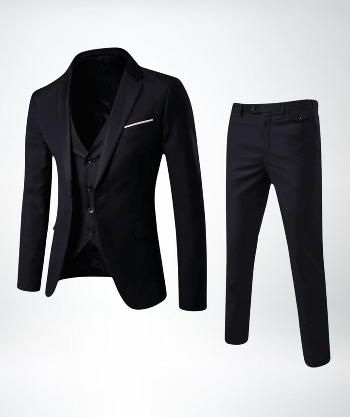 Stilla | Slim Fit Uldblanding Reverskrave Tre-delt Formelt OutFit