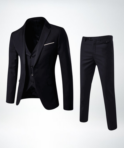 Stilla | Slim Fit Uldblanding Reverskrave Tre-delt Formelt OutFit