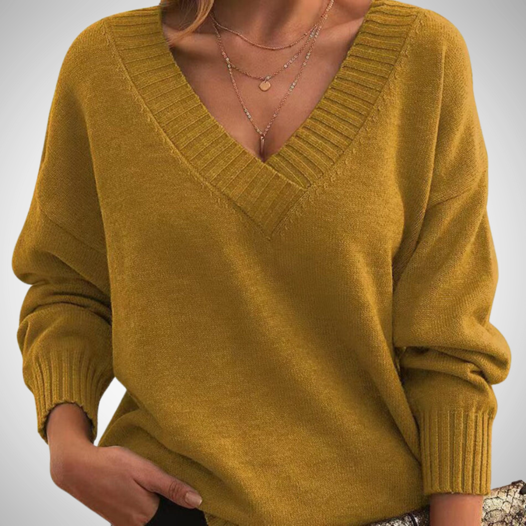 Stilla | Afslappet V-udskæring Pullover