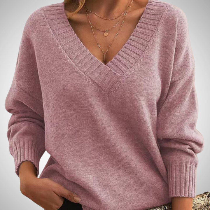 Stilla | Afslappet V-udskæring Pullover
