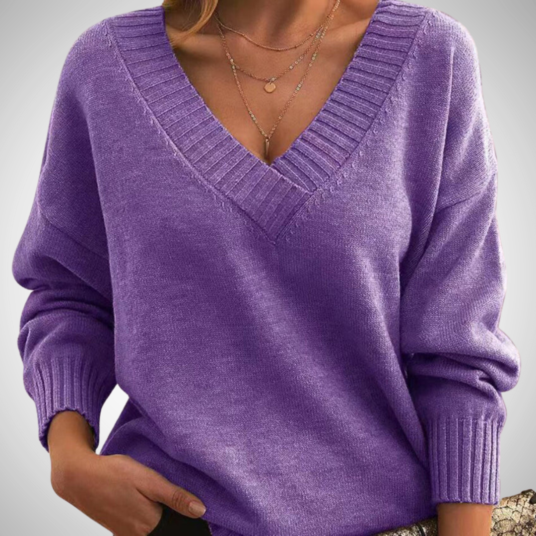 Stilla | Afslappet V-udskæring Pullover
