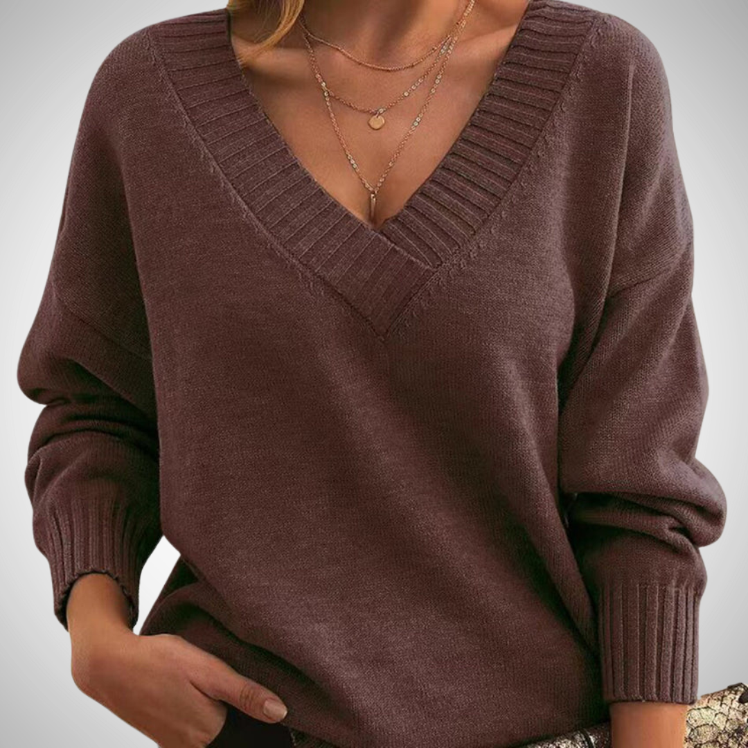 Stilla | Afslappet V-udskæring Pullover