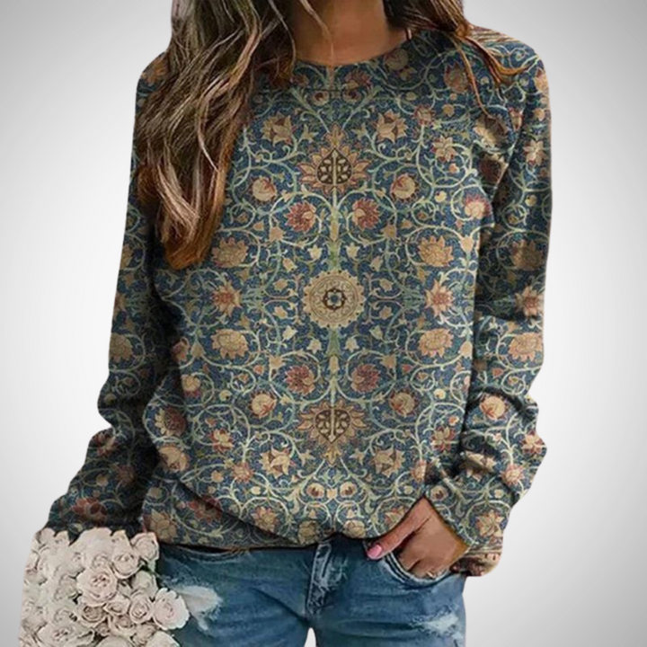 Stilla | Elegant Floral Pullover