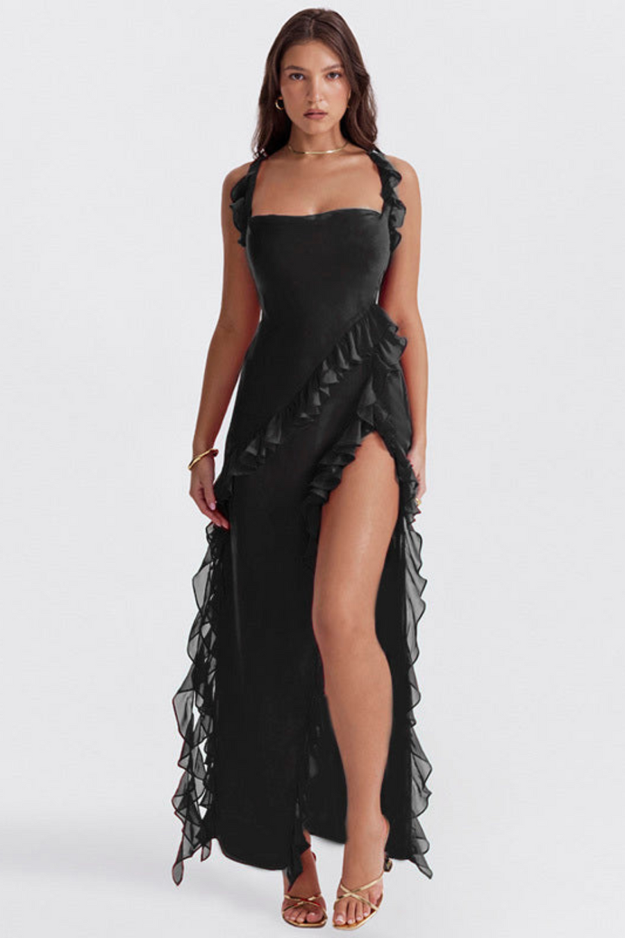Stilla | Ruffle Max Kjole
