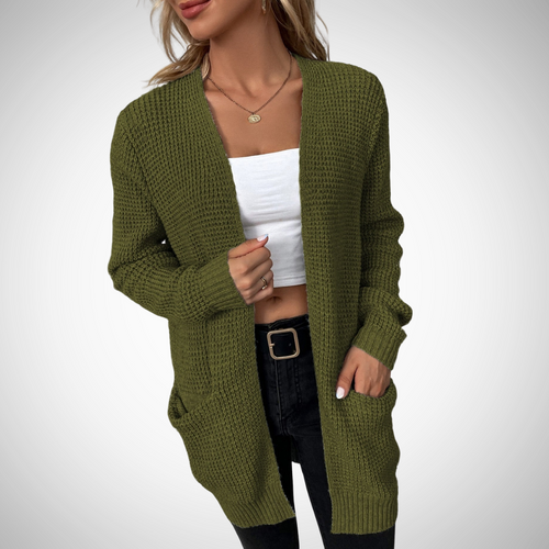 Stilla | Casual strikjakke med åben design